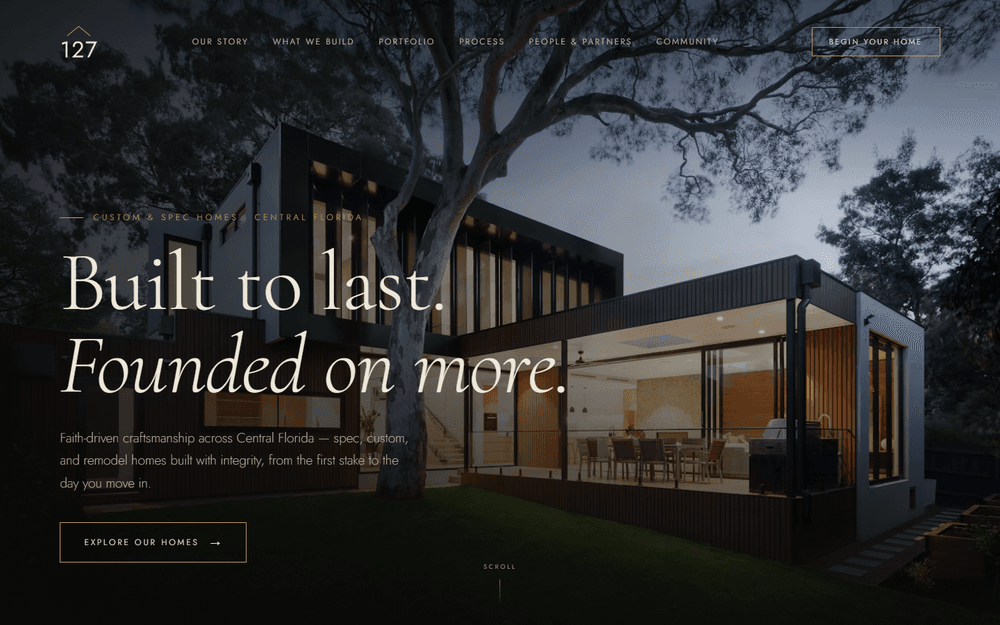 127 Construction website